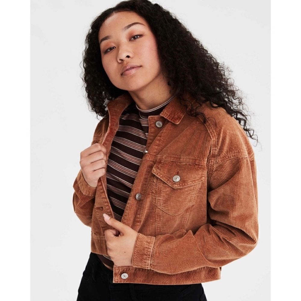 American Eagle Outfitters Tan Corduroy Jacket